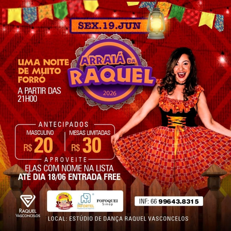 Evento arraia-da-raquel