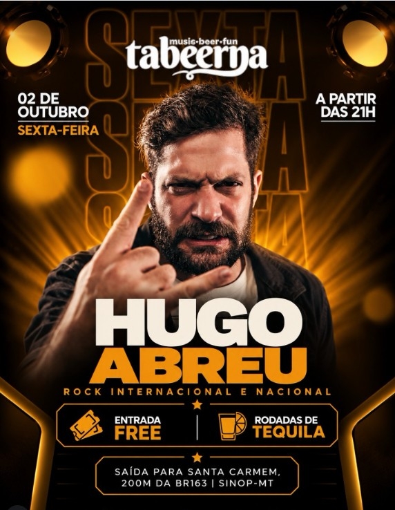 Evento rock-nacional-e-internacional-com-hugo-abreu-no-tabeerna