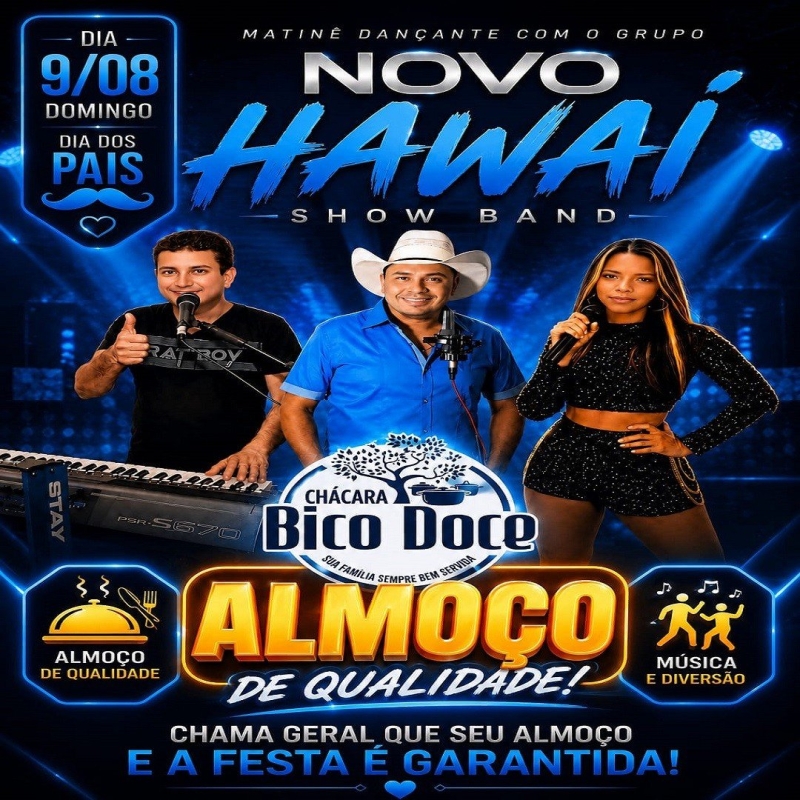 Evento matine-dancante-com-o-grupo-novo-hawai--especial-dia-dos-pais